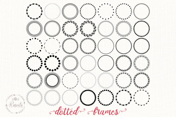 Download Dotted Circle Wreaths Frame - Wreaths Collection