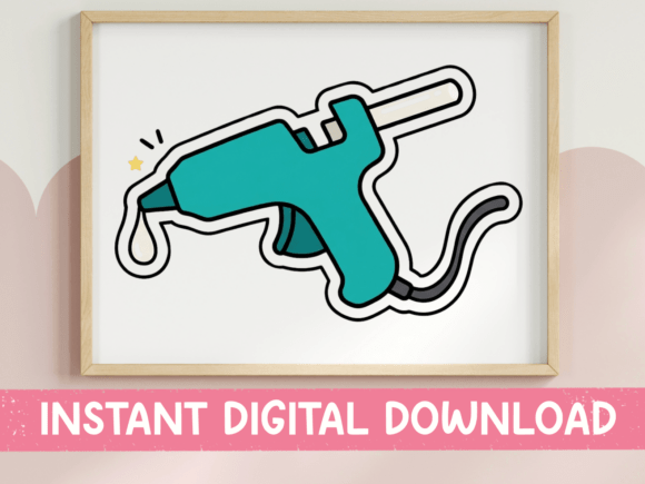 Download Hot Glue Gun Craft Sticker Design - Sticker Collection
