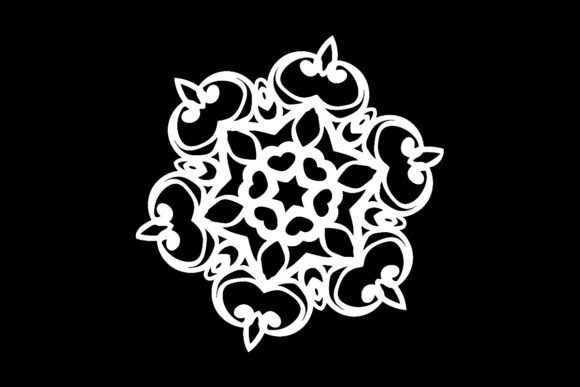 Download Vintage Snowflake Sticker Cutout SVG - Sticker Collection