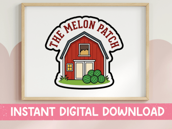 Download The Melon Patch Farm Barn Sticker - Sticker Collection