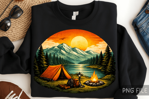 Download Outdoor Tent Campfire Adventure Shirt - Tent Collection